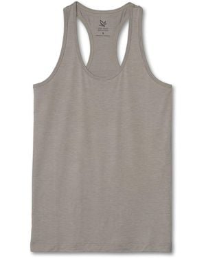 On/Off Essentials Bamboo Scoop Neck Tank - Grey