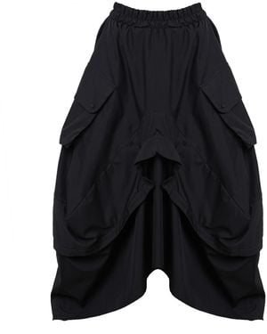 Metamorph Asymmetrical Maxi Skirt - Black