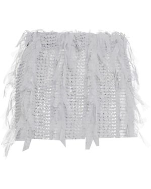 Sarah Regensburger Goddess Mini Skirt - Grey