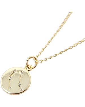 Harfi Gemini Plated Constellation Star Map Pendant Charm Necklace - Metallic