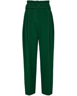Mirla Beane High Waisted Trouser - Green