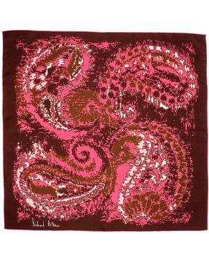 Richard Allan London Illusion Silk Scarf - Red
