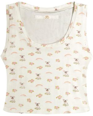 Cloud Haven Ditsy Tank - White