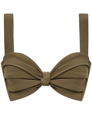 Montce Khaki Hayden Bikini Top - Green