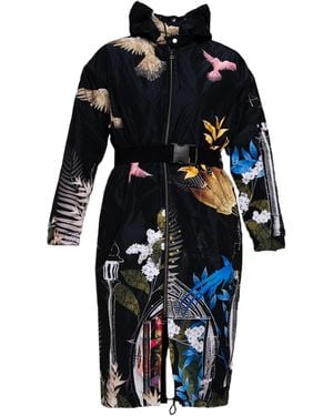 ARTISTA Stars Hooded Coat - Black