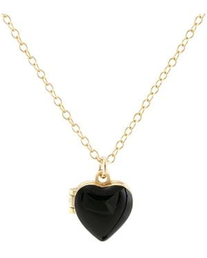 Kris Nations Enamel Heart Locket - White