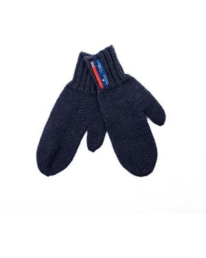 Arthur Beale Maritime Wool Mitten - Blue