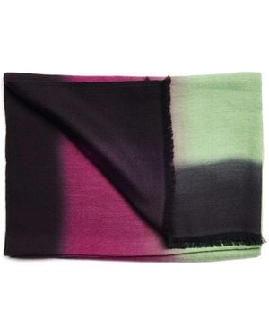 Variously Iris Courtyard Hand Woven Cashmere Merino Scarf - Purple