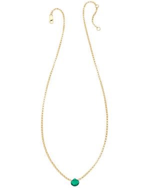 Heather Hawkins Jewelry Tiny Gemstone Necklace - Metallic