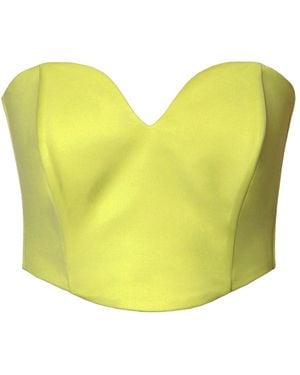 AGGI by HALEWSKI Lara Wild Lime Corset - Yellow