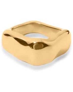 VIEA Kyma Irregular Square Ring - Metallic