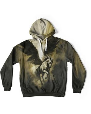Aloha From Deer Nightwing Pegasus Oversize Hoodie - Green