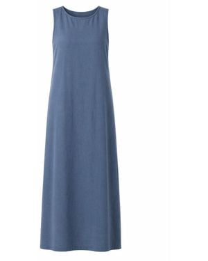 Nikka Place Minimalist Summer Linen Dress - Blue