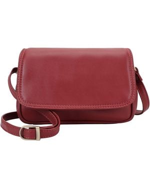 Lloyd Baker Amritsar Leather Crossbody Bag - Red