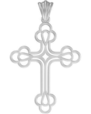 Leni James The Billie Cross Pendant - Metallic