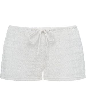 Montce Seychelles Low-Rise Drawstring Short - White