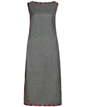 Maison Qala Secret Margin Dress - Gray
