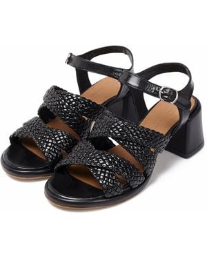 Naguisa Woven Sandals - Black