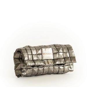 Monade Pouch Bag Shine Pewter - Metallic
