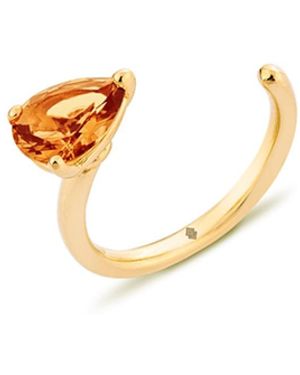 SALLY SKOUFIS Pure Alchemy Spacer Ring With Made Cz Diamond Stimulant - Metallic