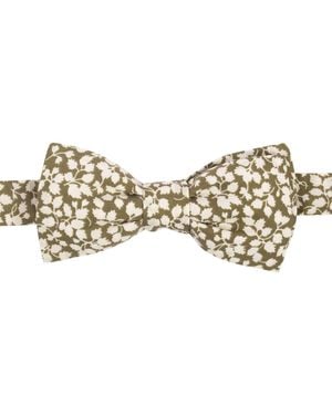 LE COLONEL Khaki Liberty Glenjade Bow Tie - Brown