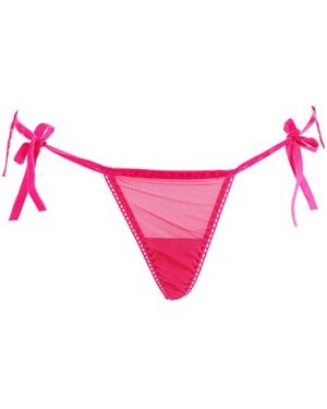 Belle -et-BonBon Crystal Bisoux Venetian Thong - Pink