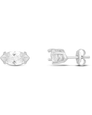 SHYMI Marquise Stud Earrings - White