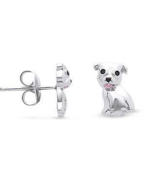 Cloud Haven Pit Bull Stud Earrings - Metallic