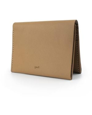godi. Bifold Leather Wallet - Natural