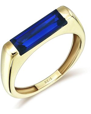 Reis Jewellery Sapphire Line Ring - Blue