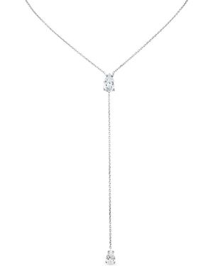 SALLY SKOUFIS Pure Lariat With Made Cz Diamond Stimulant - White