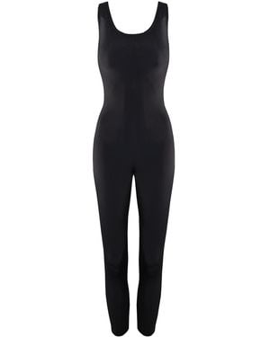 Vestiaire d'un Oiseau Libre Lycra Open-Back Jumpsuit - Black