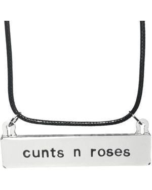Studio Syg Cunts N Roses Necklace - Metallic