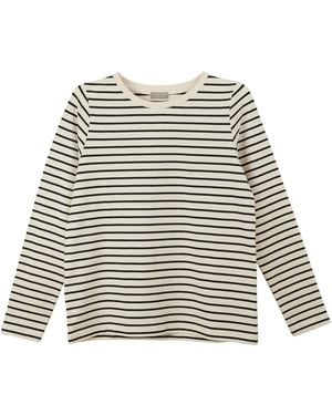 Cove Neutrals Relaxed Fit Stone & Stripe Tee - Black