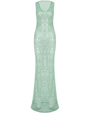 Herfetch Maxi Ivy Dress-Mint - Green