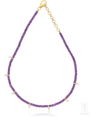 The Jewelz Neutrals Amethyst - White