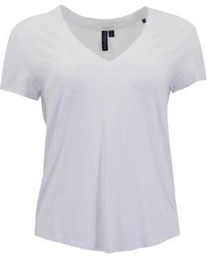 lords of harlech Victoria V-Neck Top - White