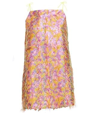 Mirimalist Floriva Mini Dress - Pink