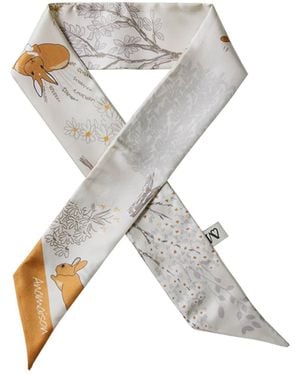 Ana Maison Lovely Rabbit Twilly Scarf - Grey
