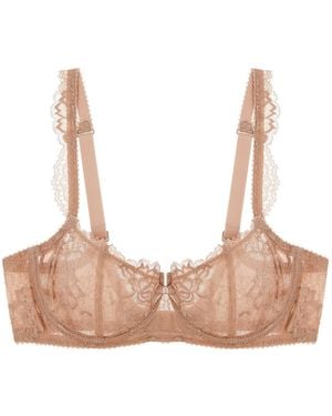 Journelle Neutrals Isabel Balconette Bra Amande - Pink