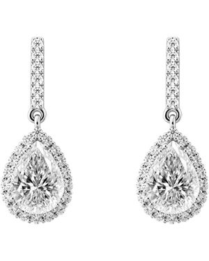 Arte Madrid Simple Pear-Shaped Drop Earrings - Metallic
