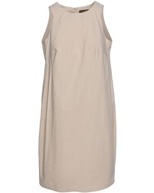 Conquista Neutrals Sand Color Cotton Sack Dress - Natural