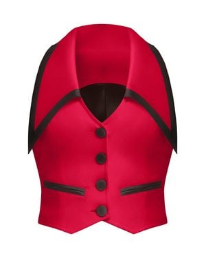 Tia Dorraine Born To Run Cropped Tailored Waistcoat, Fierce