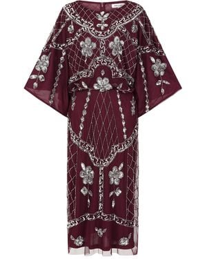 Frock and Frill Danica Embellished Midi Dress - Red