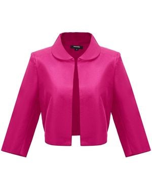 Smart and Joy Taffeta Crop Jacket - Pink