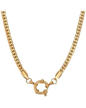 Mickey's Girl Soie Clasp Waterproof Necklace - Metallic