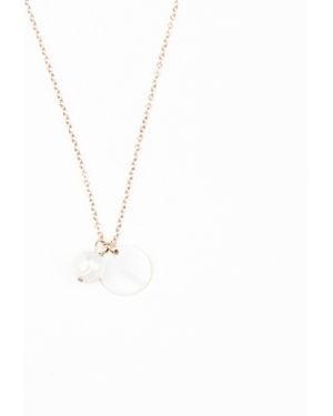 LIKHÂ Disc And Pearl Mother-Of-Pearl Necklace - Metallic