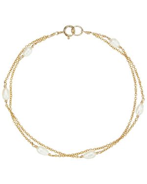Lily & Roo Layered Seed Pearl Bracelet - Metallic