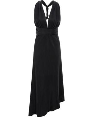 Cansu Xi La Robe Midi Dress - Black