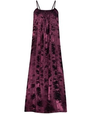 DHARA SHETH DUBAI Shadow Of Sequin Shimmer Spaghetti Strap Halloween Maxi Party Dress - Purple